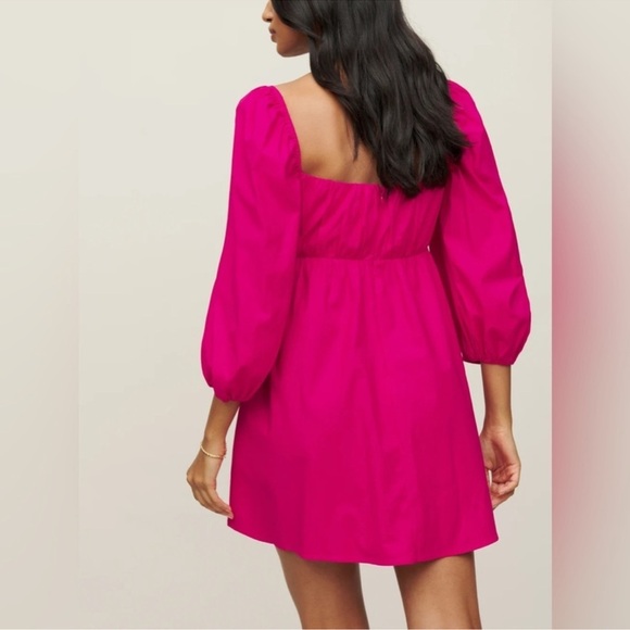 Reformation Farley Dress in Corvette Size 10 EUC - Picture 4 of 9